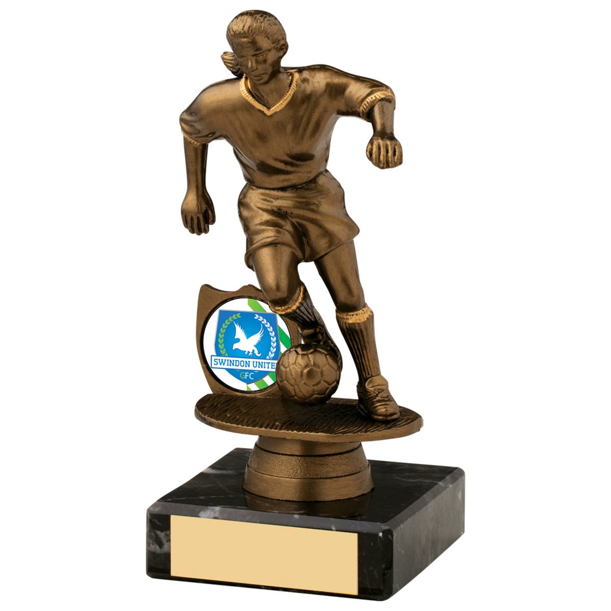 Ladies Football Trophy Award - Gold