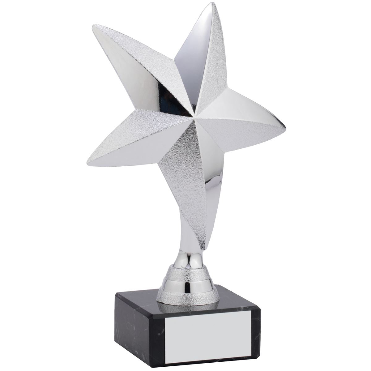Silver Star Award 3D Star Figure Trophy
