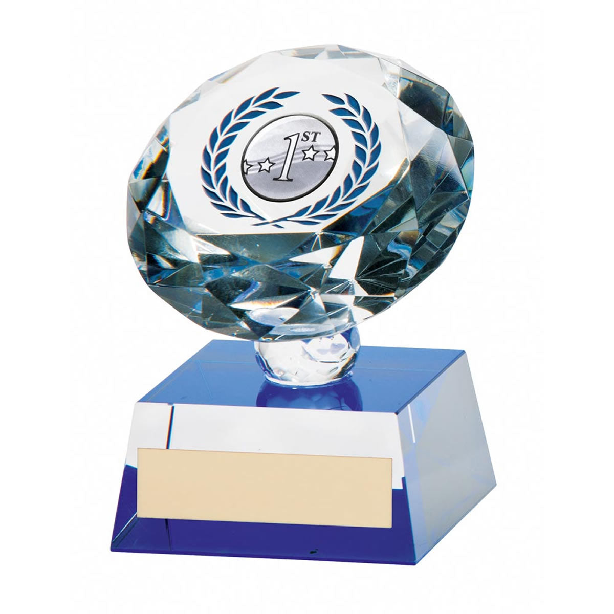 Solitaire Crystal Multi-Sport Glass Award