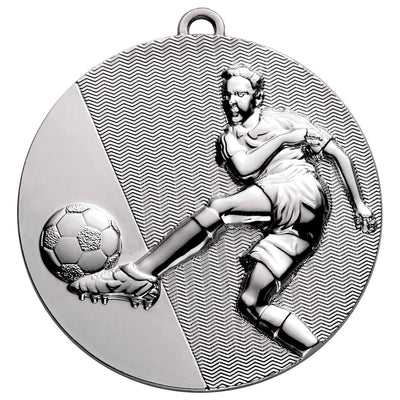 Mens Football Medal - Silver