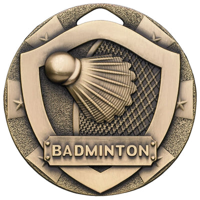 Badminton Mini Shield Medal - Bronze