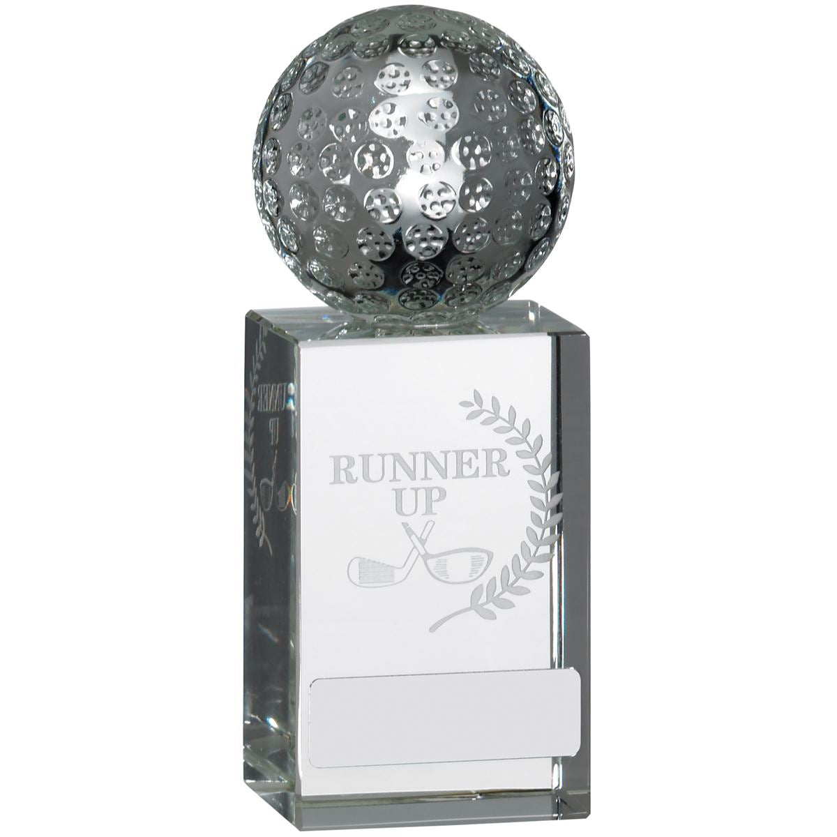 Golf Glass Block Award Runner Up North East Trophies
