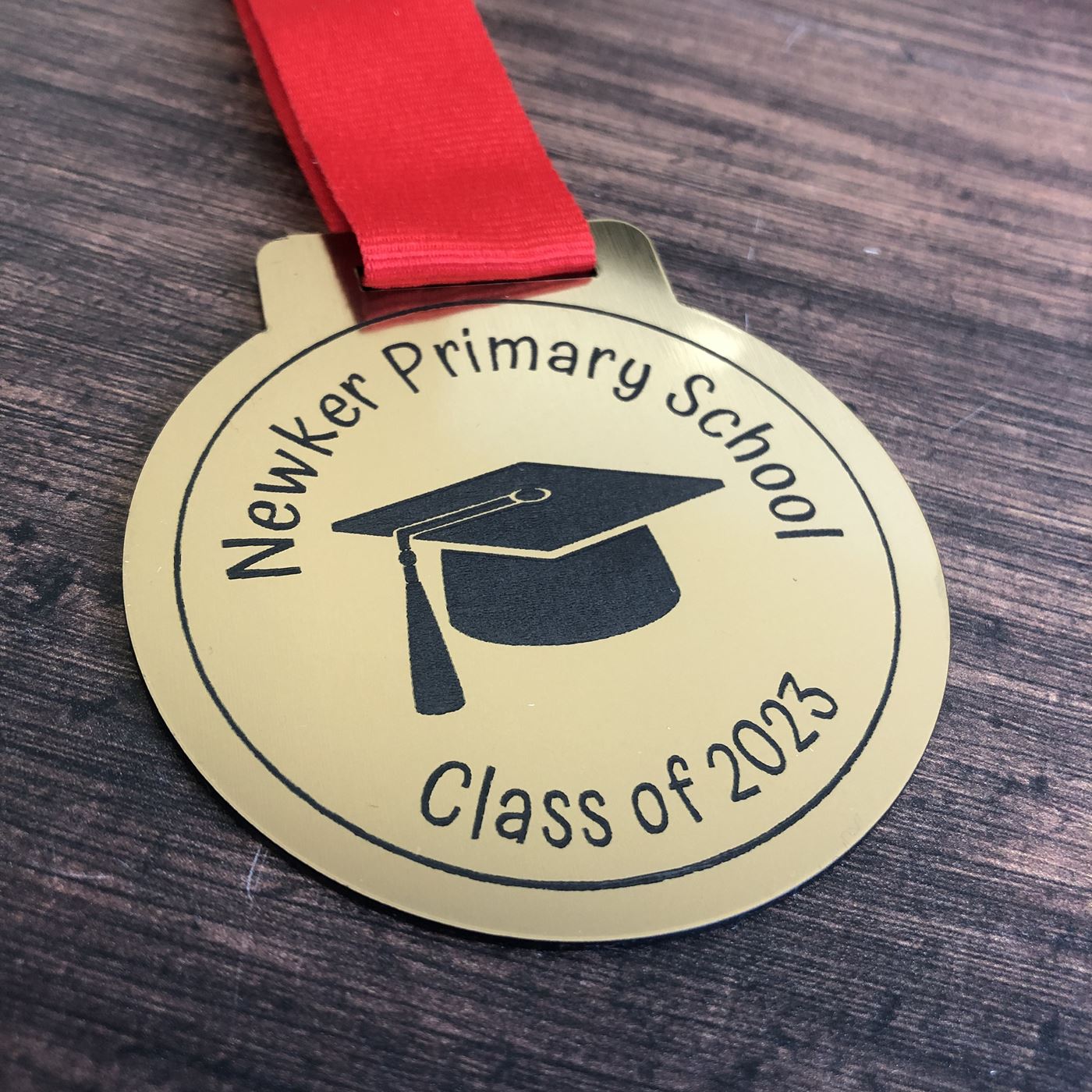 Personalised Graduation Acrylic Medal - in Gold or Silver