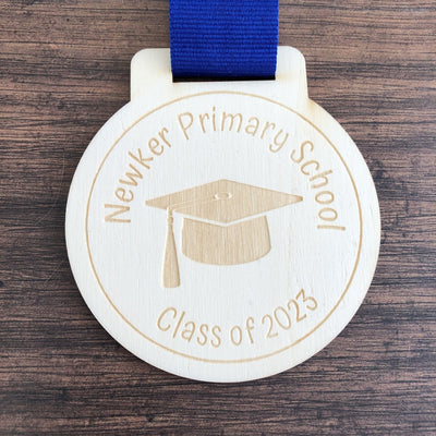 Personalised Graduation Wooden Medal