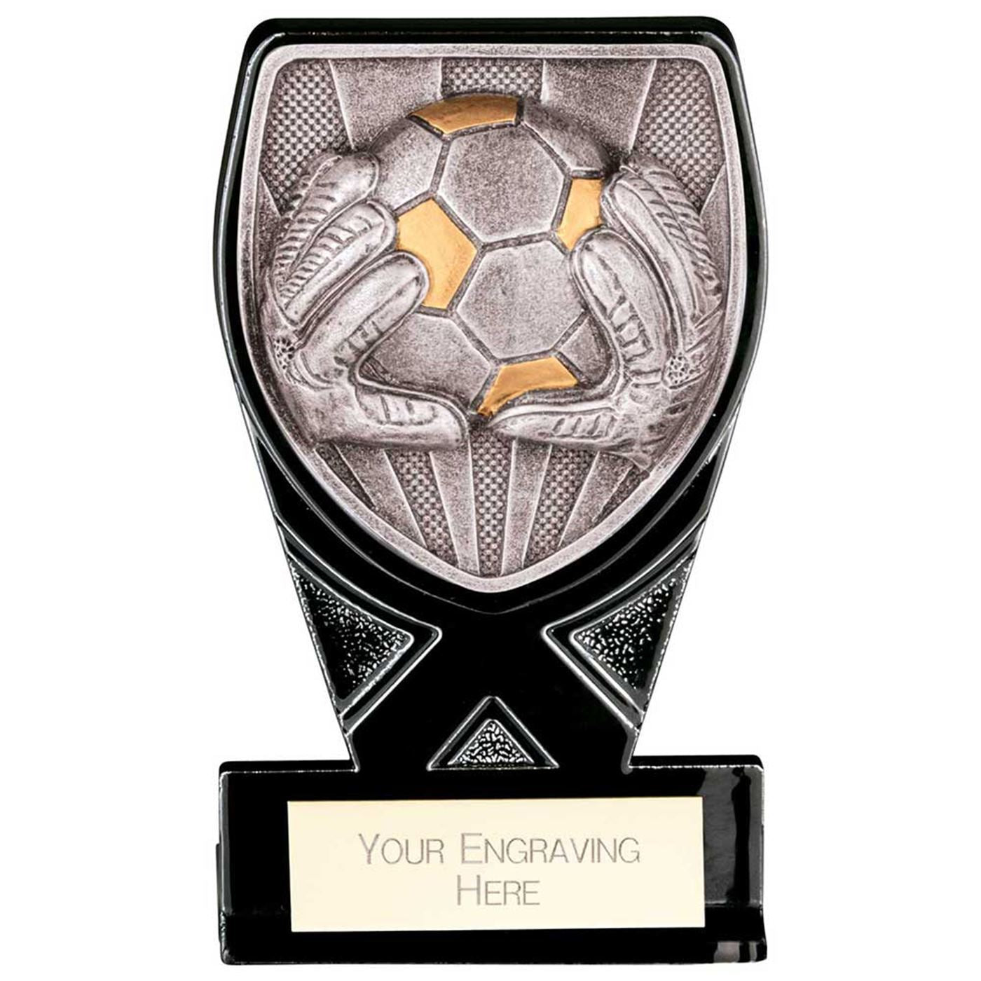 Mini Black Cobra Goalkeeper Football Trophy