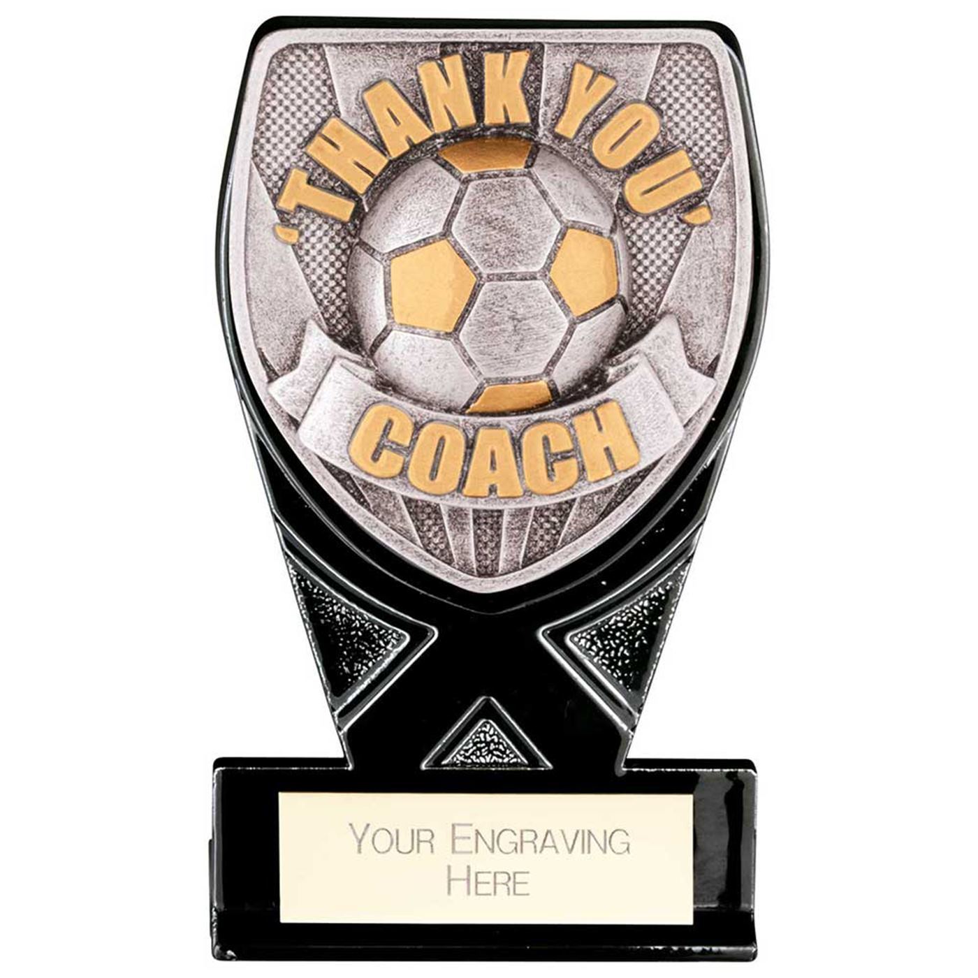 Mini Black Cobra Thank You Coach Football Trophy