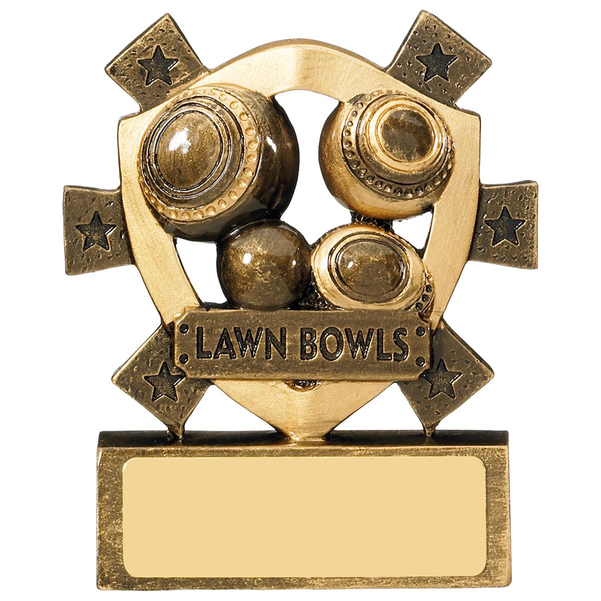 Lawn Bowls Mini Shield Trophy