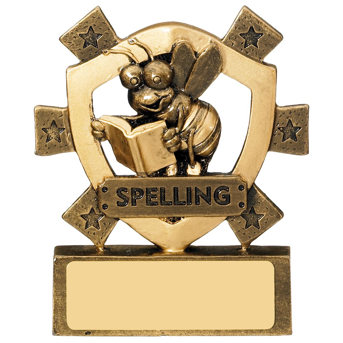 Spelling Mini Shield Trophy