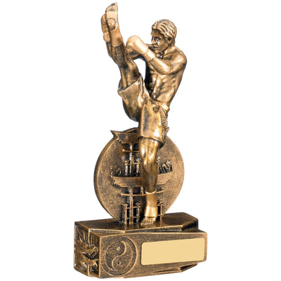 Mens Kickboxing Gold Kickbox Figure Award
