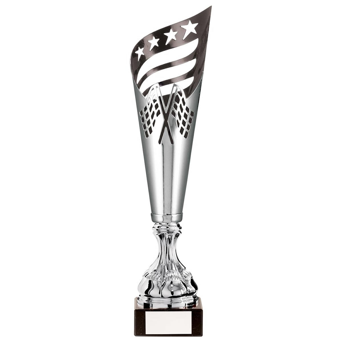 Monza Laser Cut Metal Cup Silver