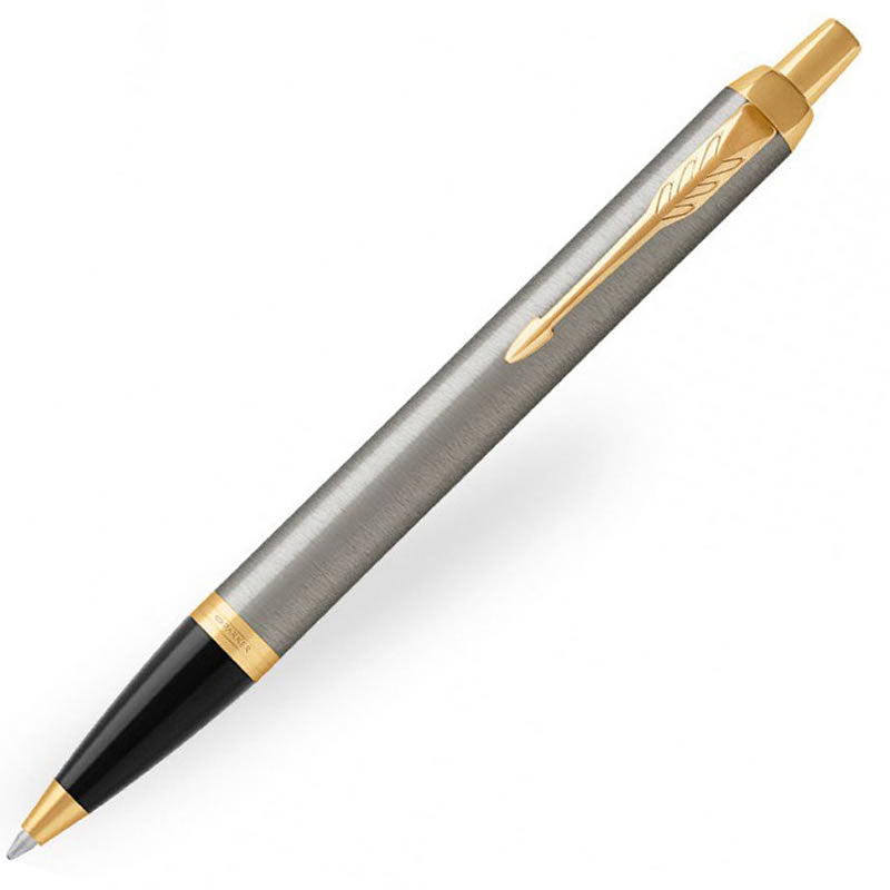 Parker IM Brushed Metal & Gold Ballpoint Pen