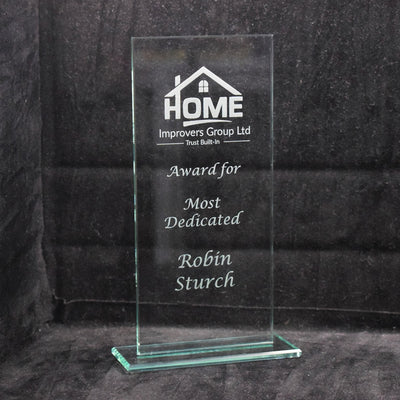 Jade Warrior Glass Award Corporate Trophy
