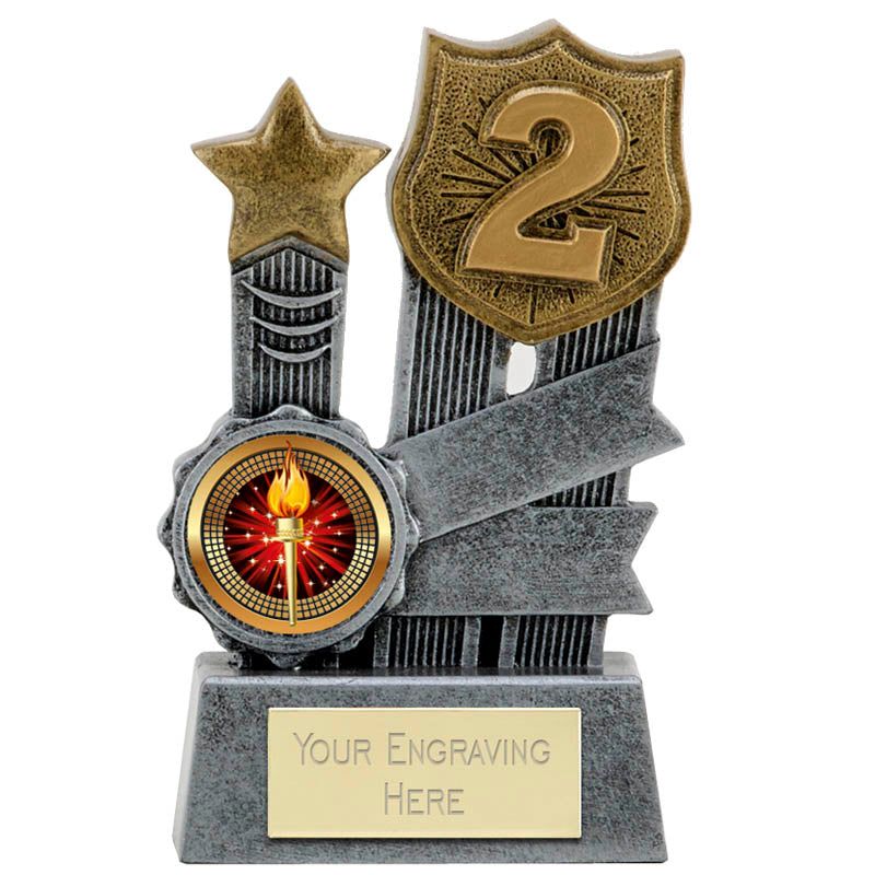 Ribbon 2nd Place Trophy Award