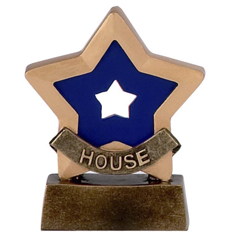 Mini Star School House Award - Blue