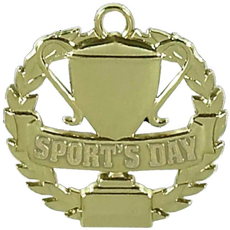 School Sports Day Medal Gold 5cm North East Trophies