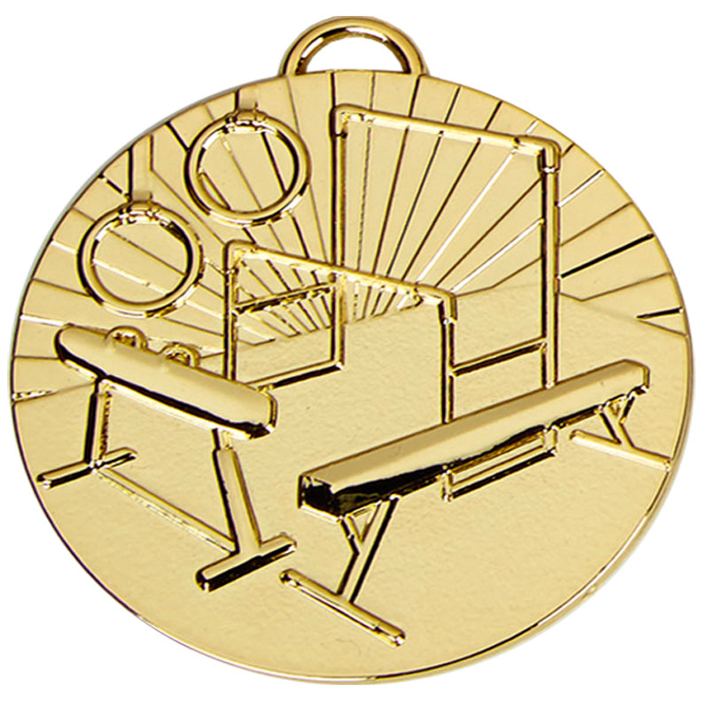Gold Target Gymnastics Medal 5cm