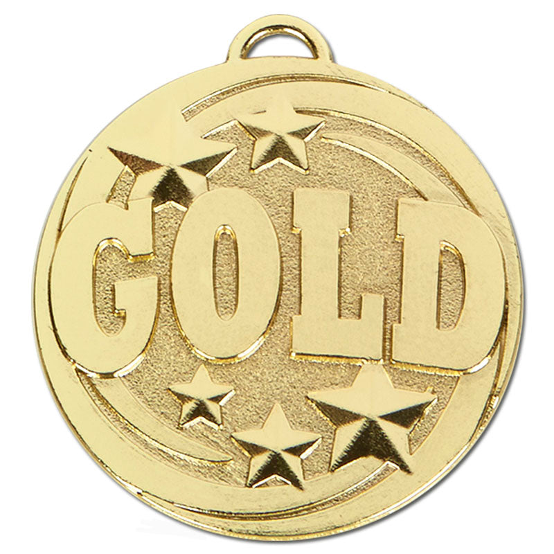 Target Relief Stars Medal 5cm - 1st, 2nd, 3rd