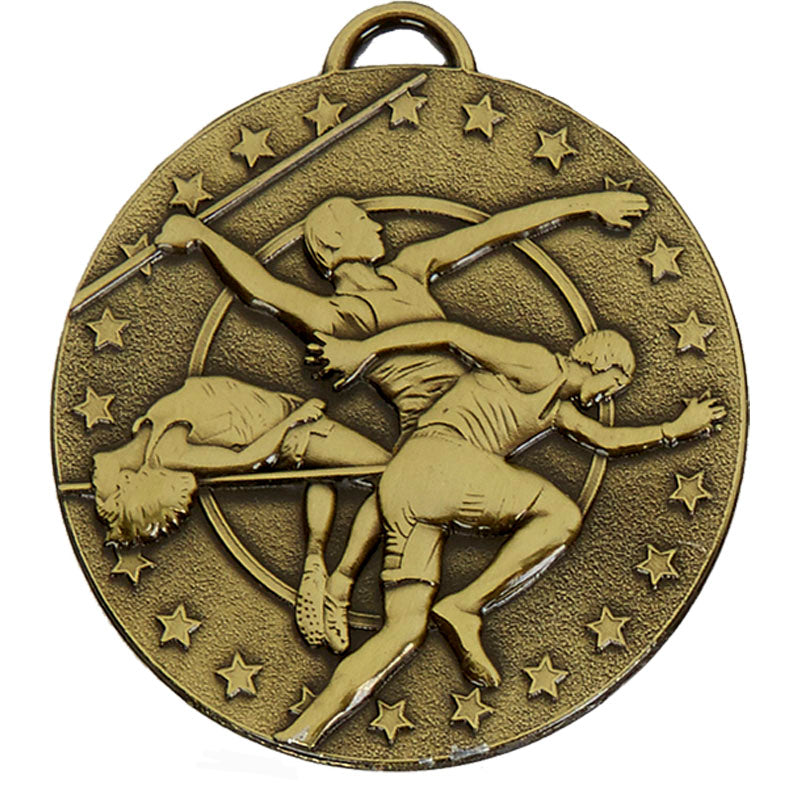 Bronze Target Track & Field Medal 5cm
