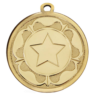 Tudor Rose Star Medal 4.5cm 1st, 2nd, 3rd