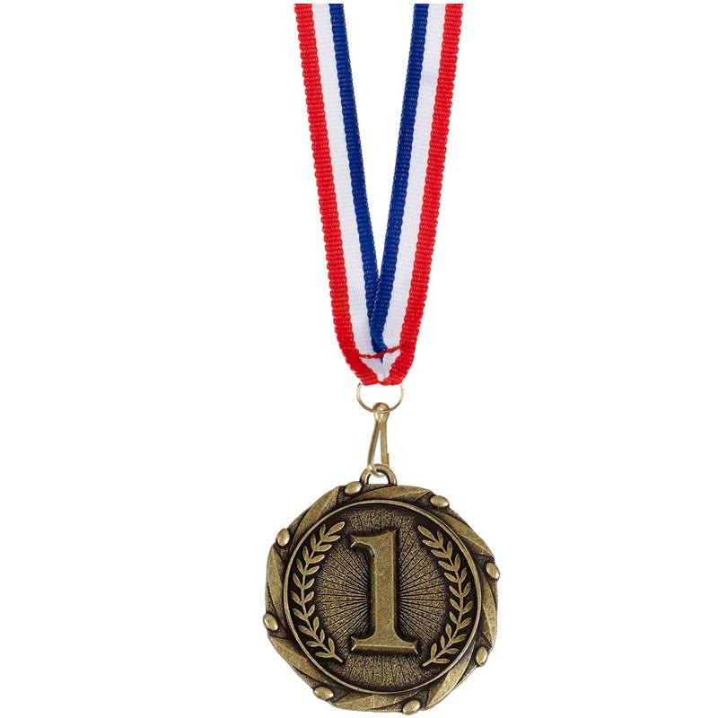 1st Place Medal Antique Gold 4.5cm
