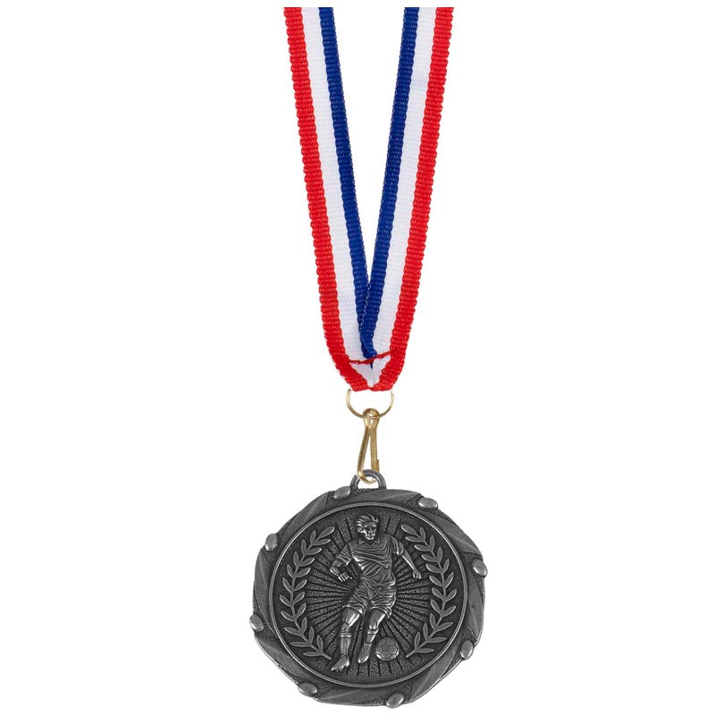 Footballer Medal Silver 4.5cm