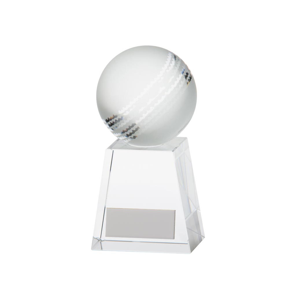 Voyager Cricket Crystal Trophy Award 125mm