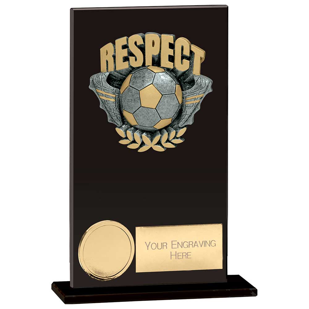 Euphoria Hero Respect Glass Football Trophy Award