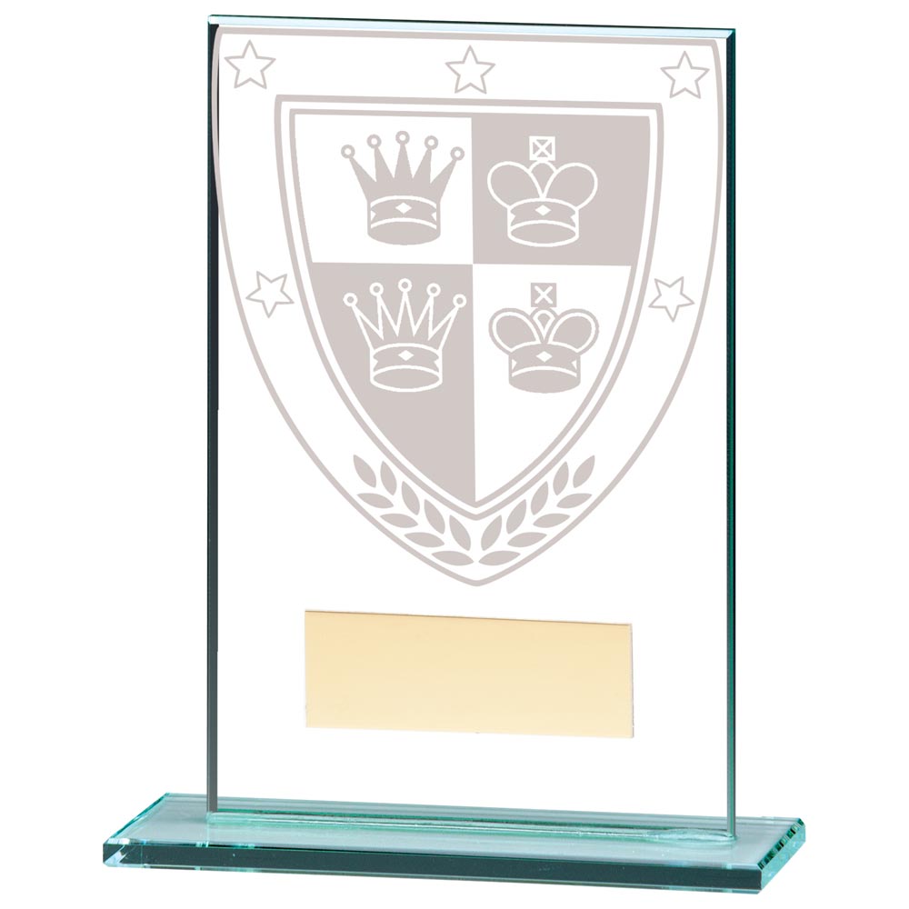 Chess Jade Glass Trophy Millennium Award