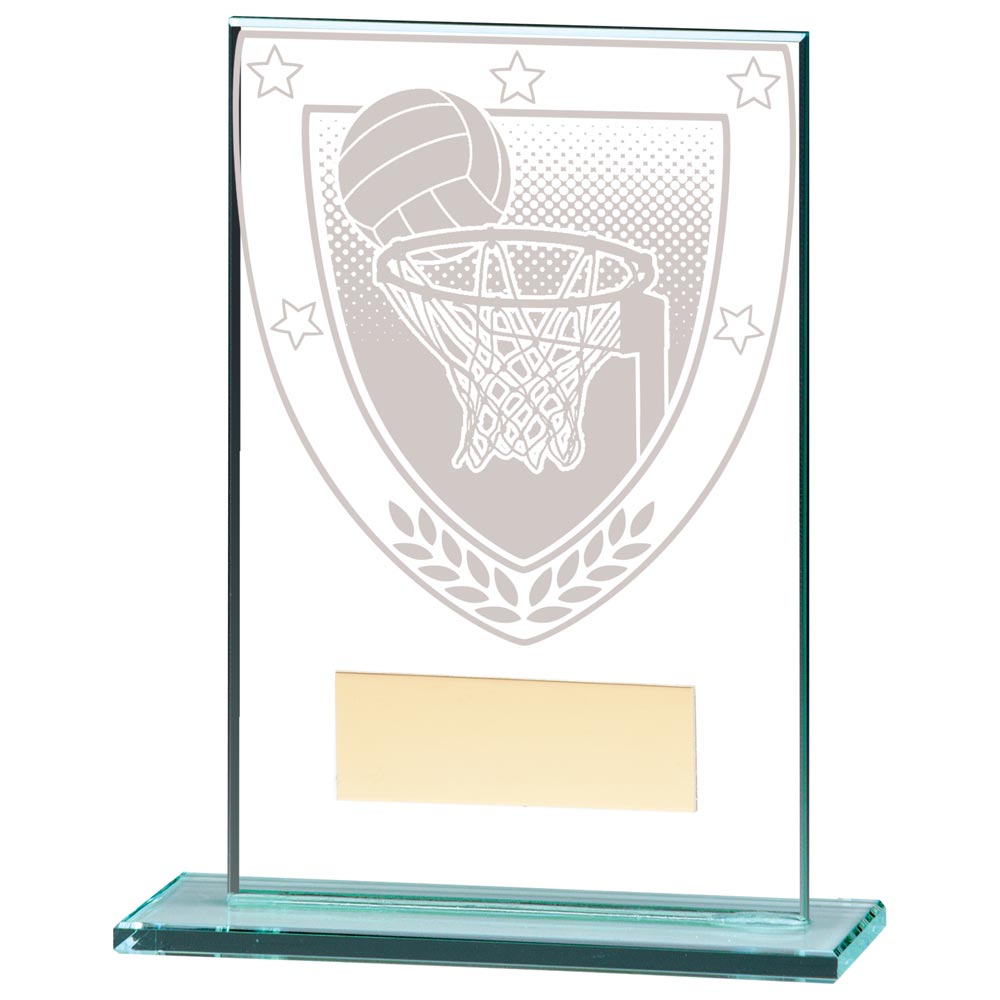 Netball Jade Glass Award Millennium Trophy