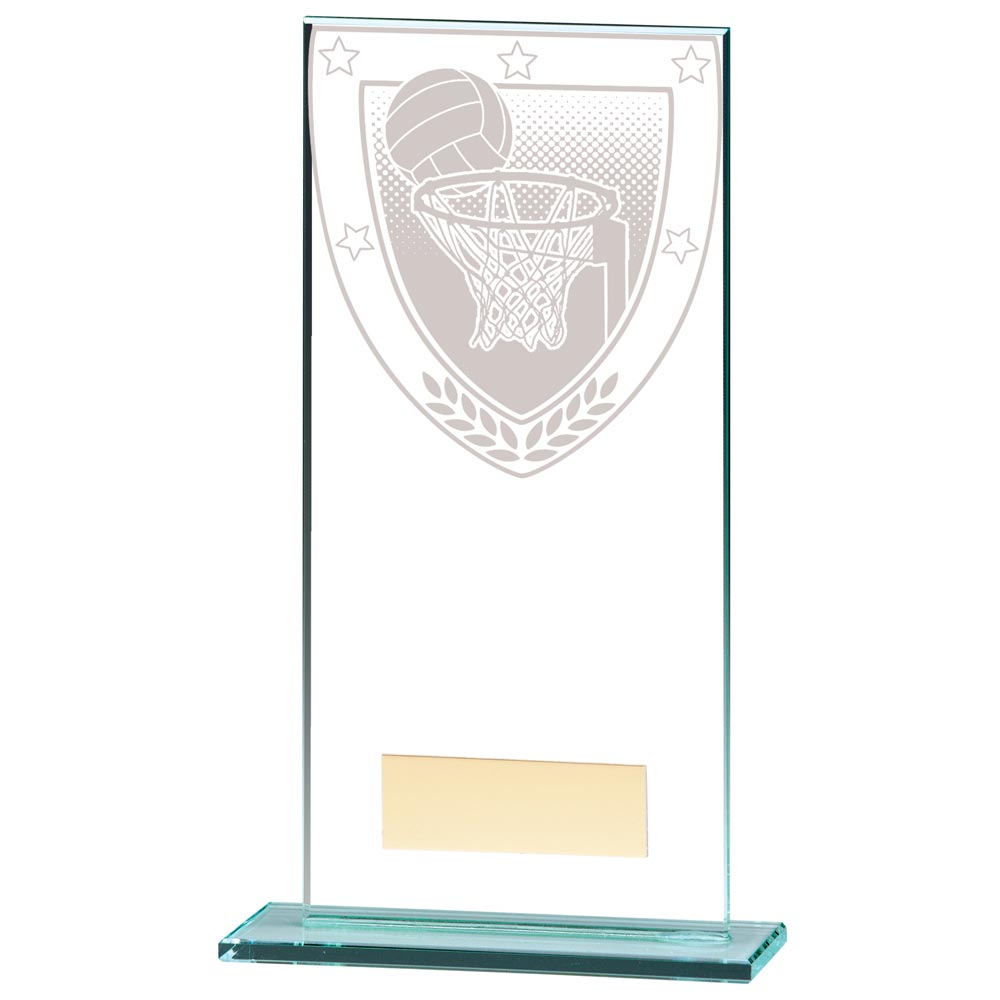 Netball Jade Glass Award Millennium Trophy