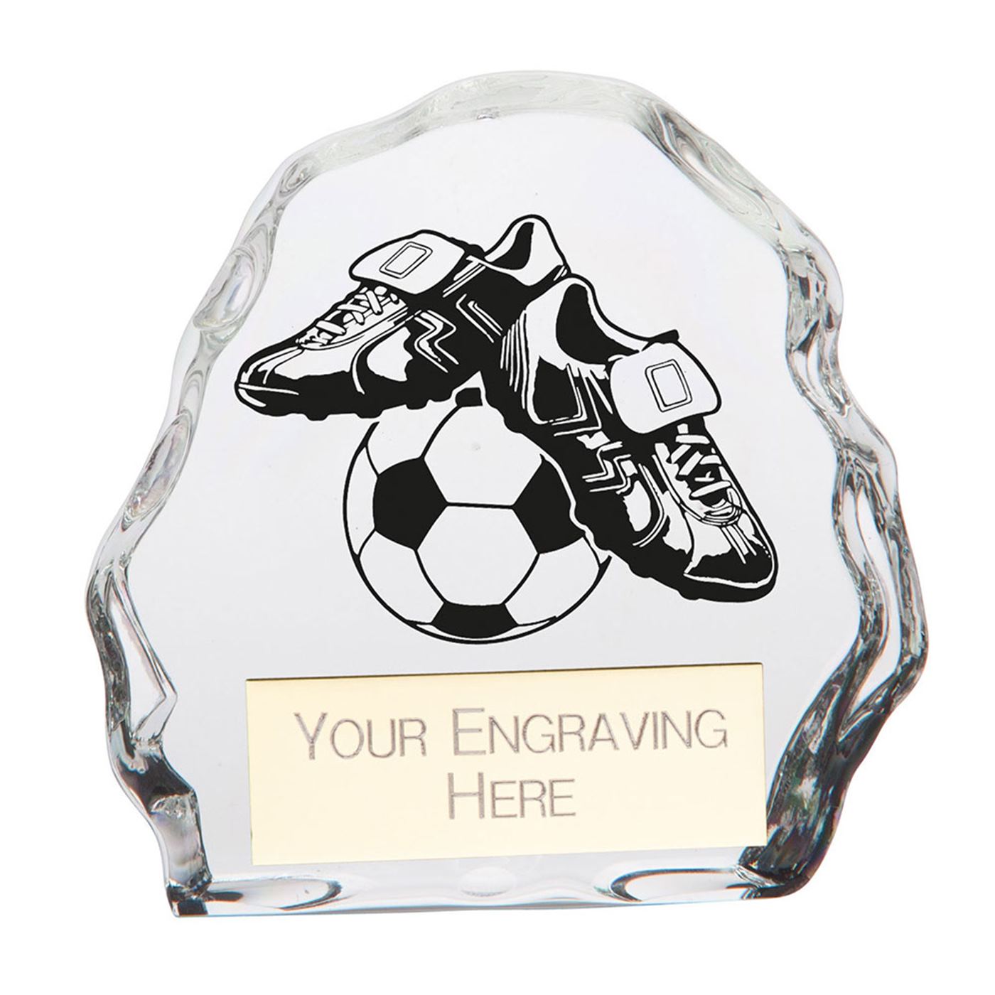 Mystique Football Trophy Glass Award