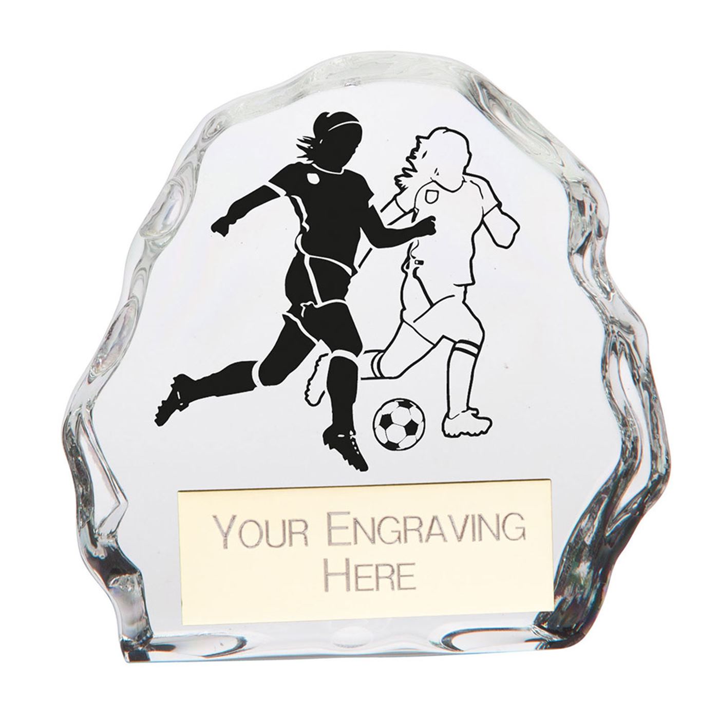 Mystique Womens Football Trophy Glass Award