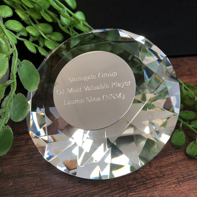 Impulse Diamond Clear Crystal Gift Award