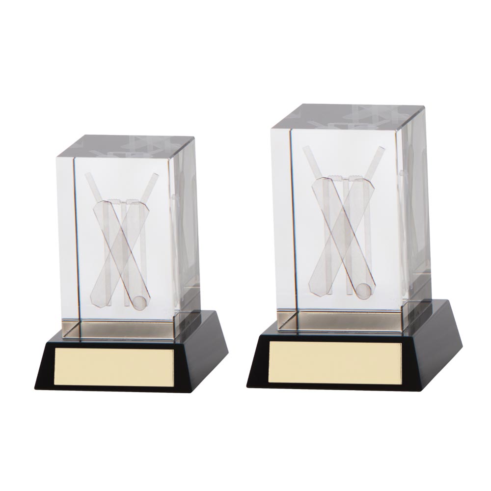 Conquest 3D Crystal Cricket Trophy Award