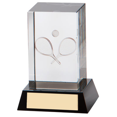 Conquest 3D Crystal Tennis Trophy Award