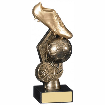 Football Gold Boot Trophy Team Awards in Antique Gold - Pack of 15Football Gold Boot Trophy Team Awards in Antique Gold - Pack of 16