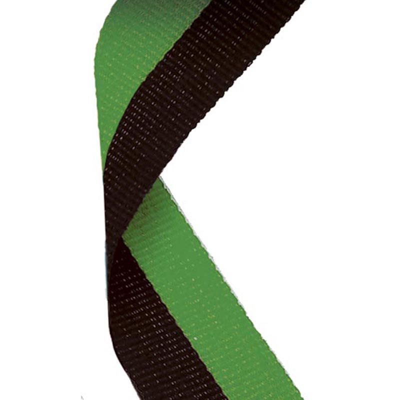 Black & Green Medal Ribbon 80cm
