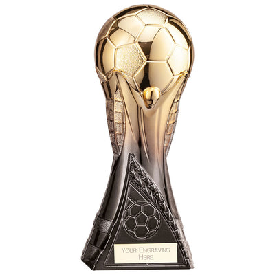 Football World Trophy Heavyweight Gold/Black Award