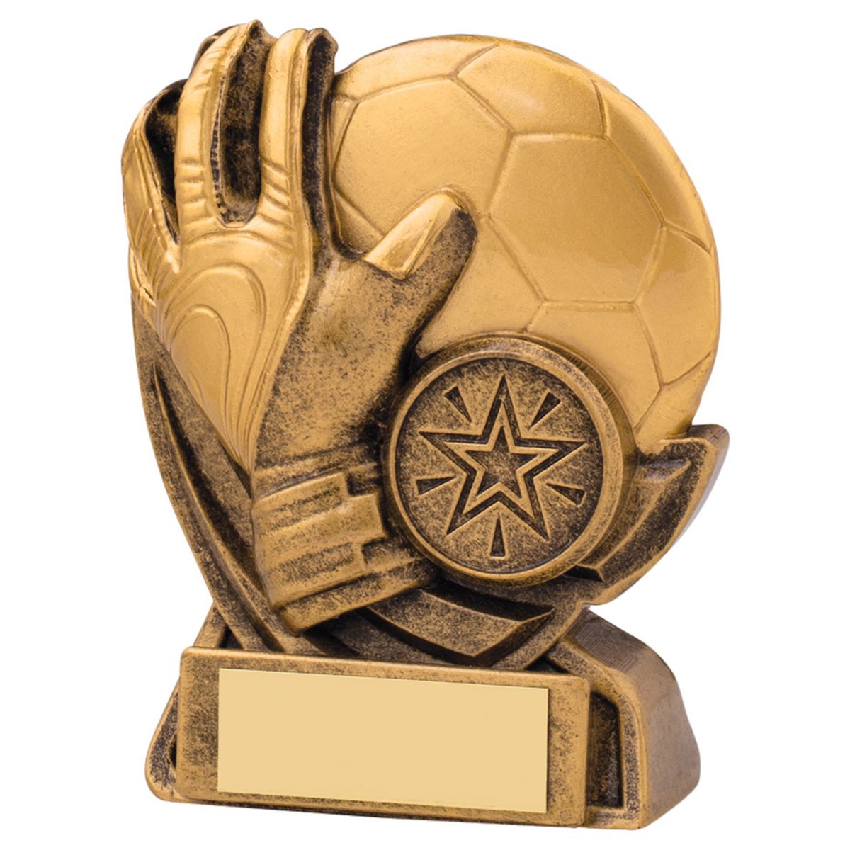 Football Trophy Goalkeeper Gold Motion Award