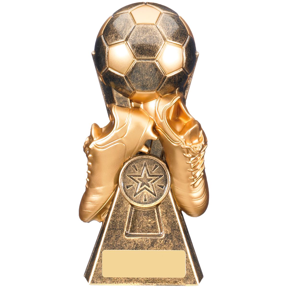 Boot and Ball Gold Gravity Football Trophy – North East Trophies
