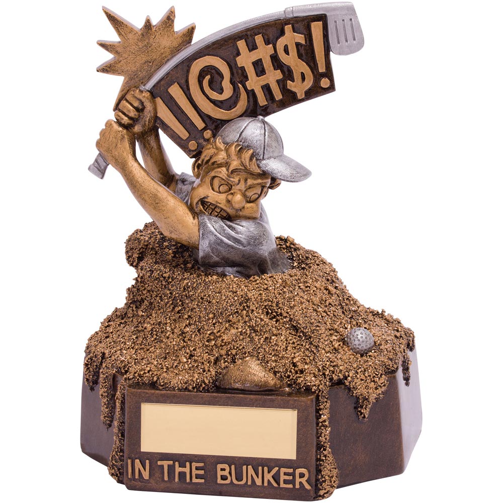 Bunker Blues Novelty Golf Award Trophy