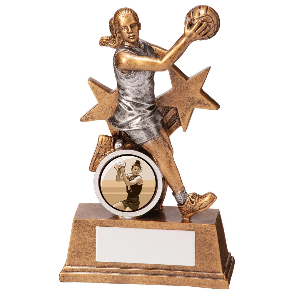 Netball Award Warrior Star Trophy