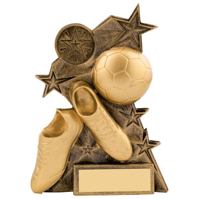 Football Trophy Astra Boot & Ball Award in Gold
