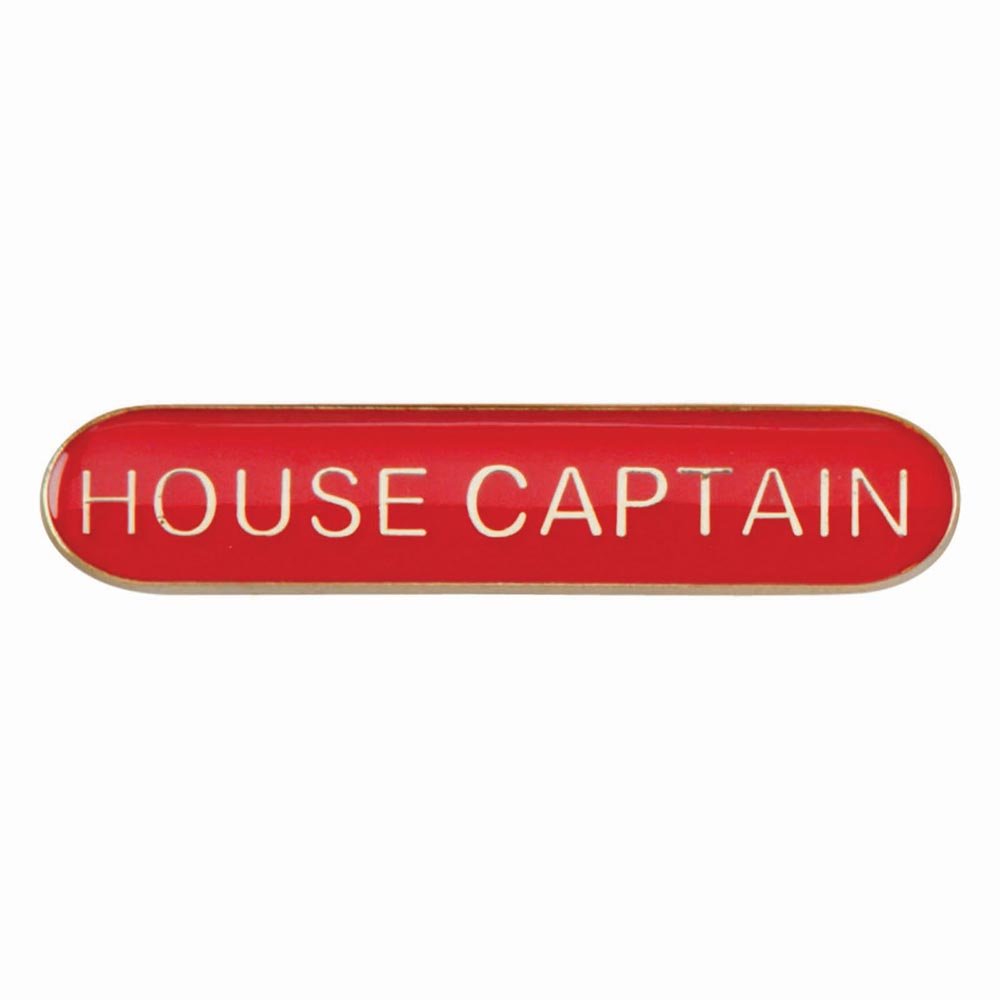 House Captain Red Bar Badge