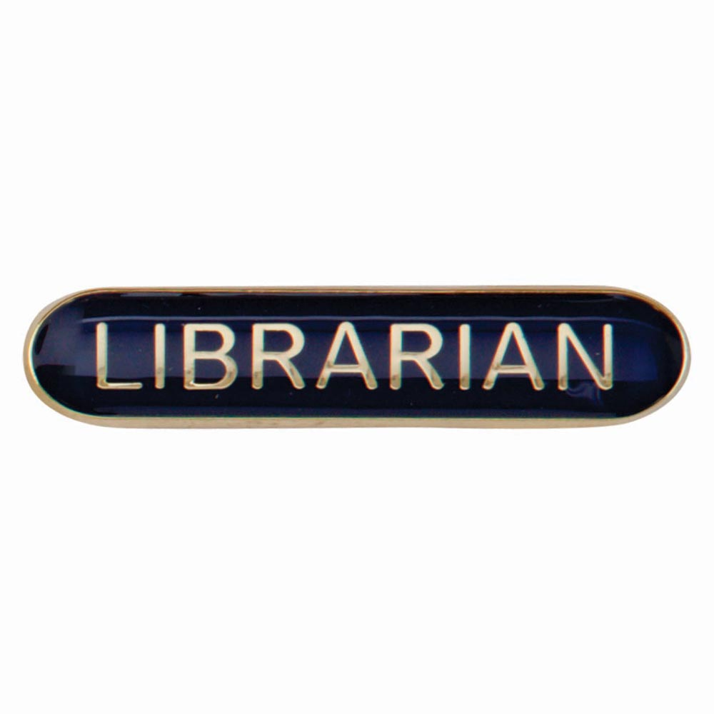 Librarian Blue Bar Badge