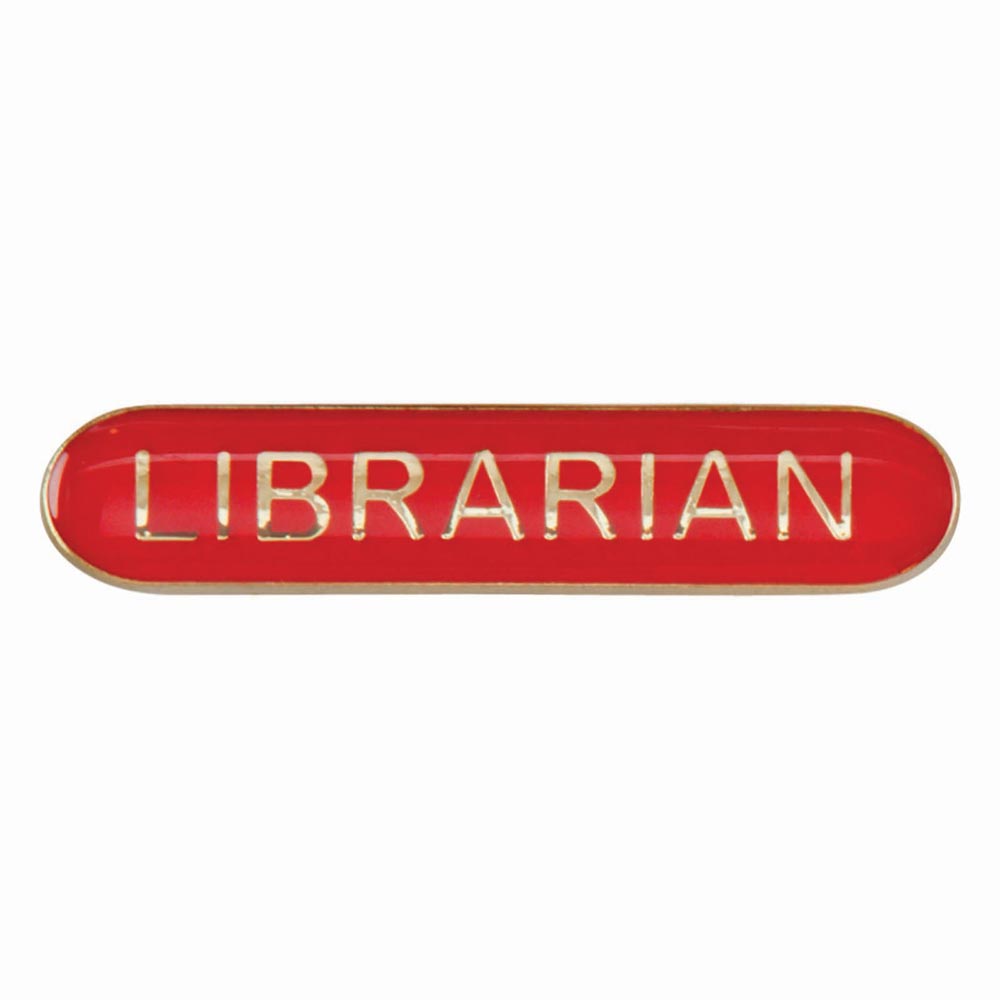 Librarian Red Bar Badge