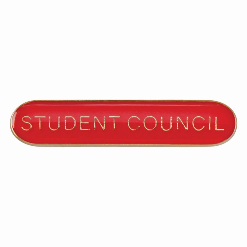 Student Council Red Bar Badge