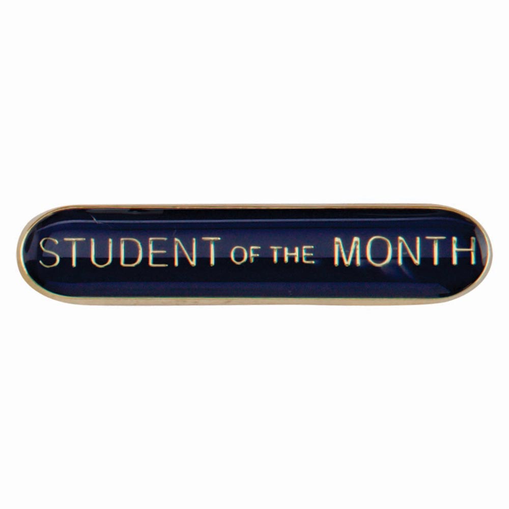 Student of Month Blue Bar Badge
