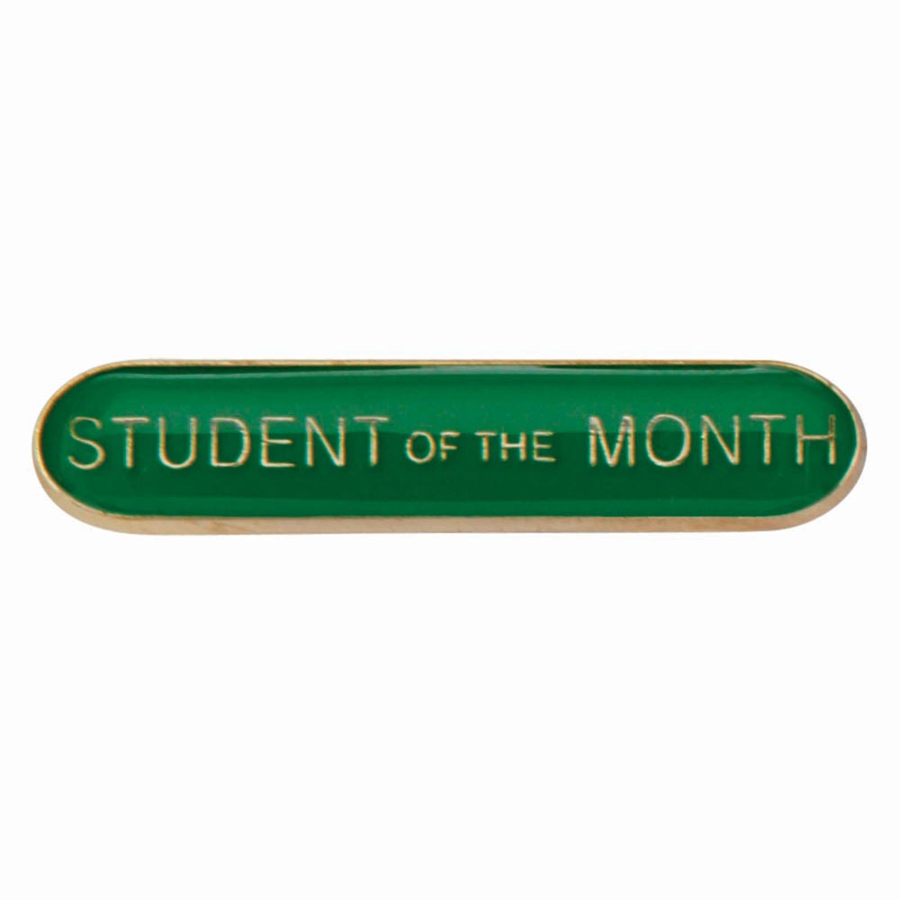 Student of Month Green Bar Badge