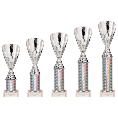 Rising Stars Plastic Trophy in Silver